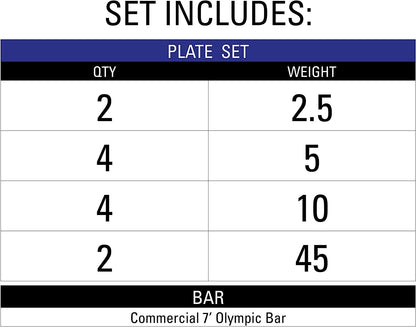 Lumberjack Weight Bar, 7’ Olympic Bar, Barbell Bar, Strength Training Bar, Weightlifting Bar, Olympic Barbell, Use with 2” Olympic Weight Plates, Perfect for Home Gym